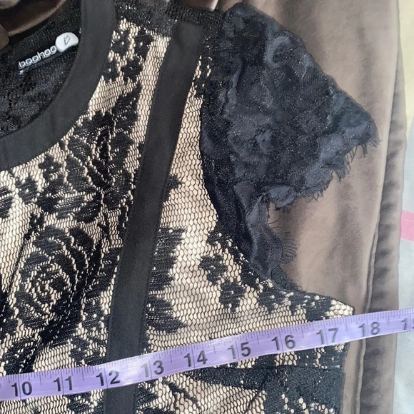 Boohoo lace top  cap sleeves jumpsuit Sz 8 - Picture 6 of 14